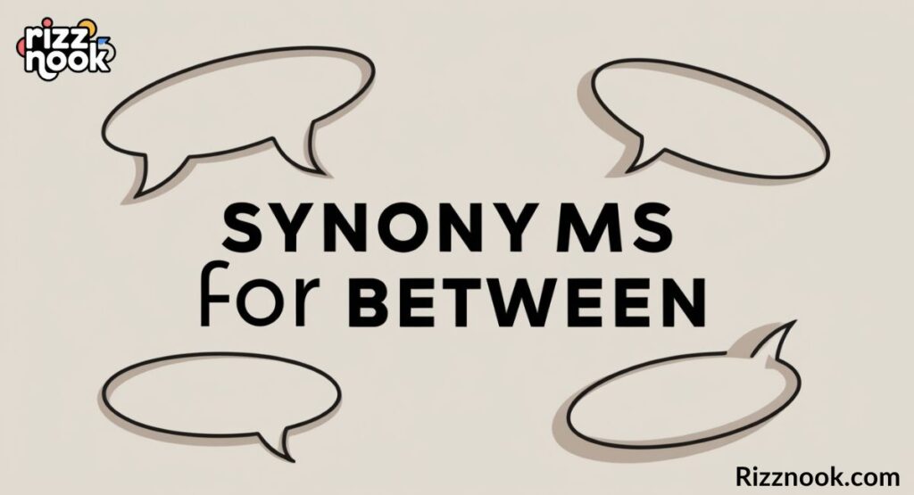 Synonyms for Between