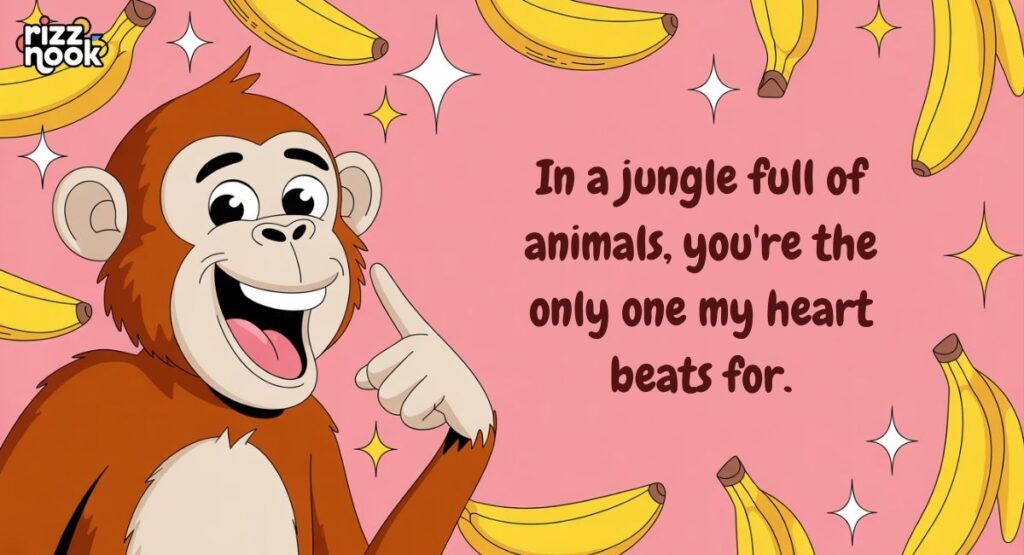 Romantic Rizz Monkey GIF Pick Up Lines