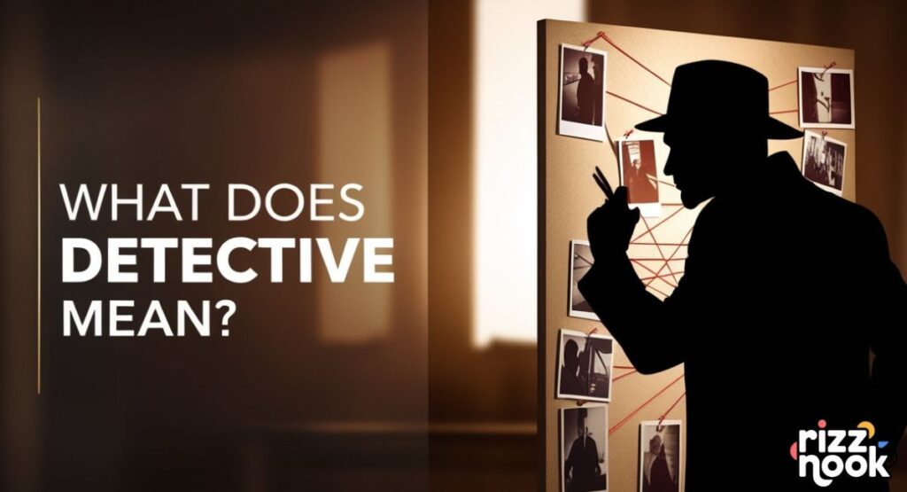 What Does Detective Mean?