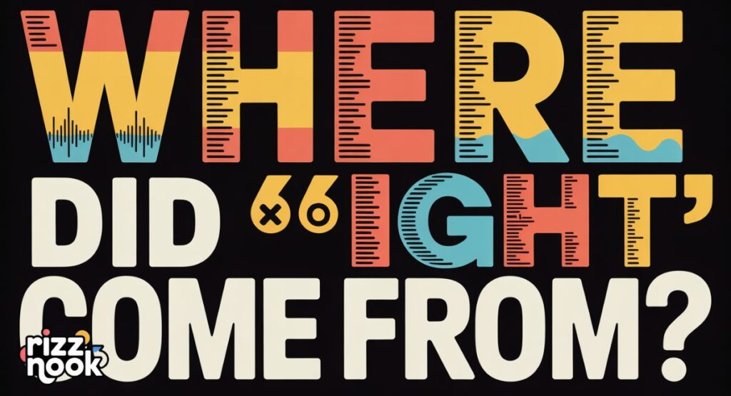 Where Did "Ight" Come From?