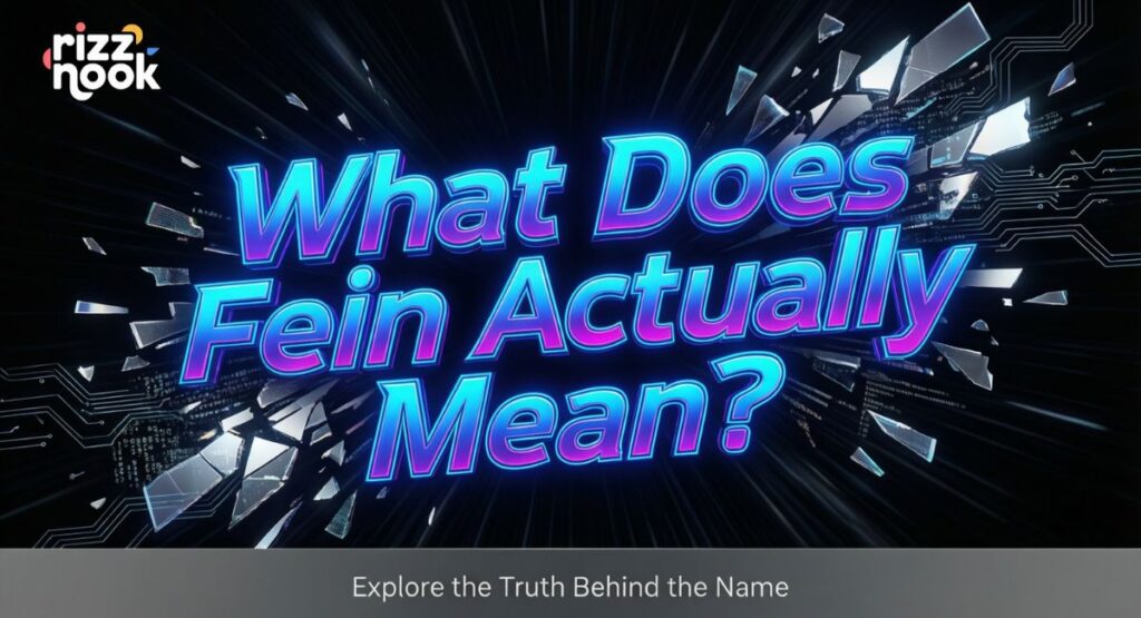 What Does Fein Actually Mean?