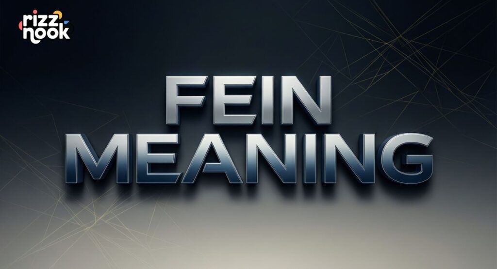 What Does FEIN Mean in Slang?