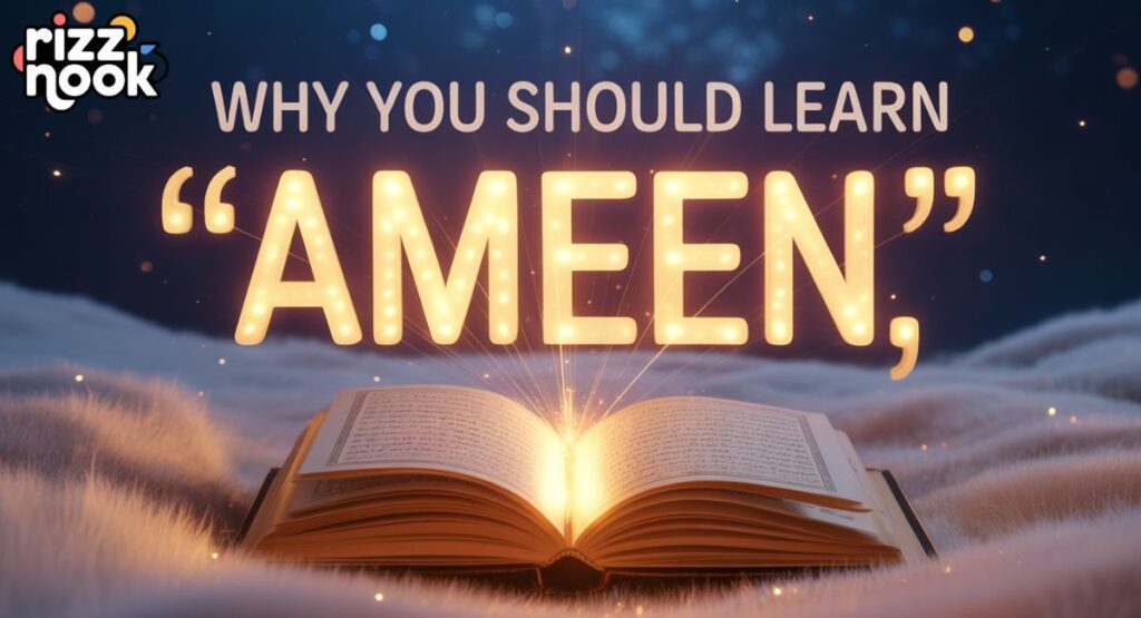 Why You Should Learn “Ameen”