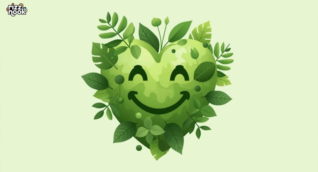 💚 Green Heart Emoji in Nature & Environmental Contexts