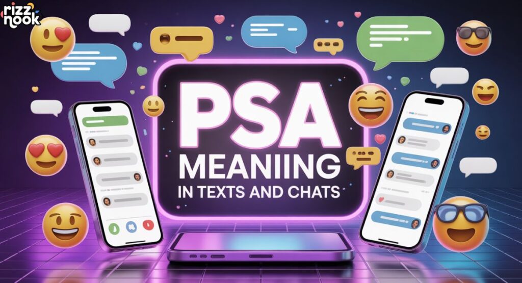 PSA Meaning in Texts and Chats